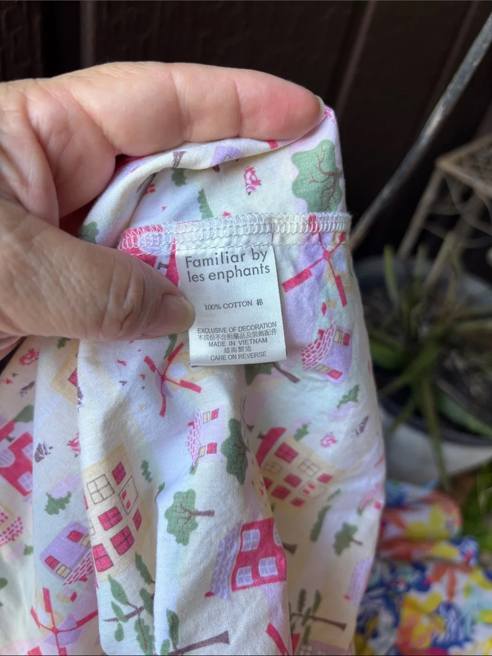 Familiar by Les enphants Girls Cream Playtime Print Sundress
